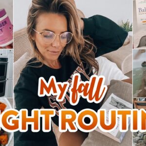 My Real HEALTHY Fall Night Routine 2022 |  easy dinner + late night snack cravings