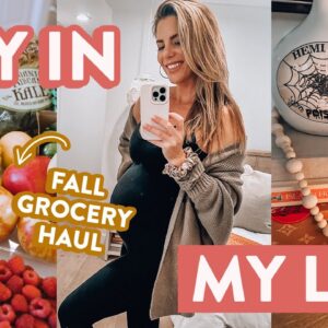 DAY IN THE LIFE | Trader Joe's grocery haul + healthy pizza recipe & what's in my hospital bag