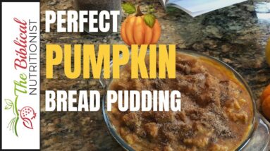 Healthy & Tasty Pumpkin Bread Pudding Easy Recipe